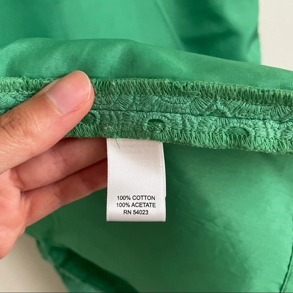 Banana Republic Green Eyelet Pencil Skirt - Picture 11 of 11